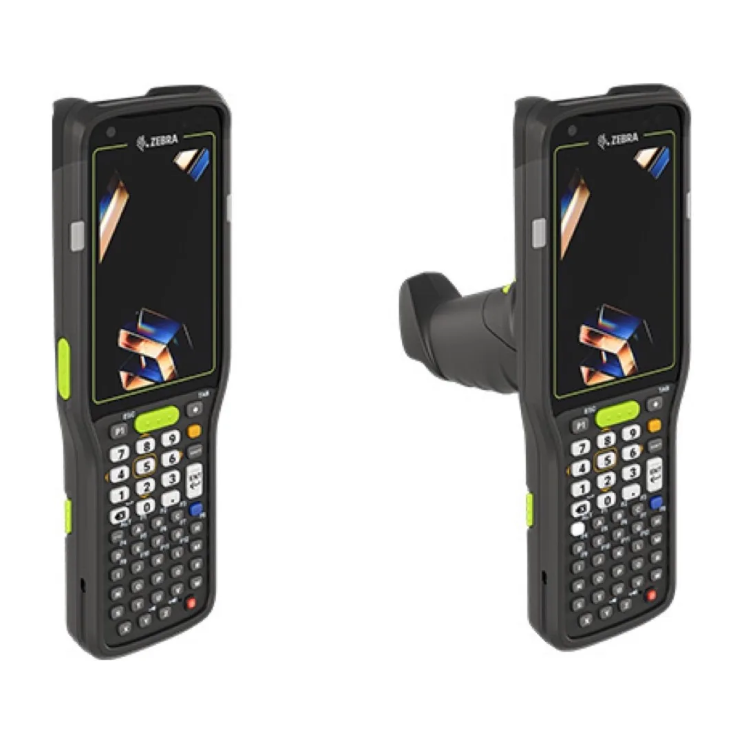 Zebra MC3400 ve MC3450 tuşlu el terminalleri, tabanca ve düz form